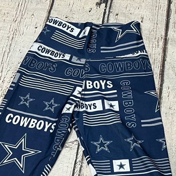 Dallas Cowboys Zubaz NFL Football Yoga Gym Workout Leggings Womens - Picture 2 of 5